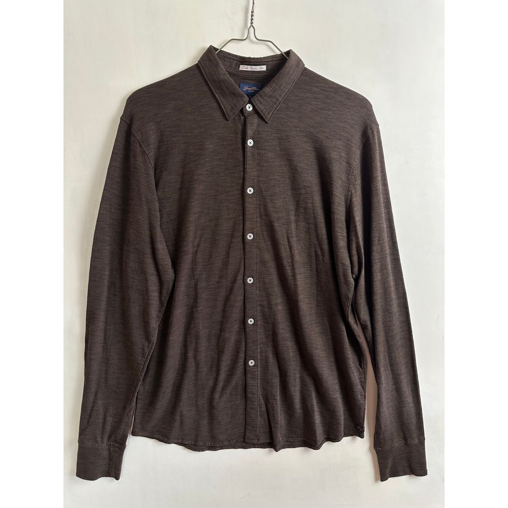 Good Man Brand‎ Button Down Shirt Men's Large Black Coffee NWT